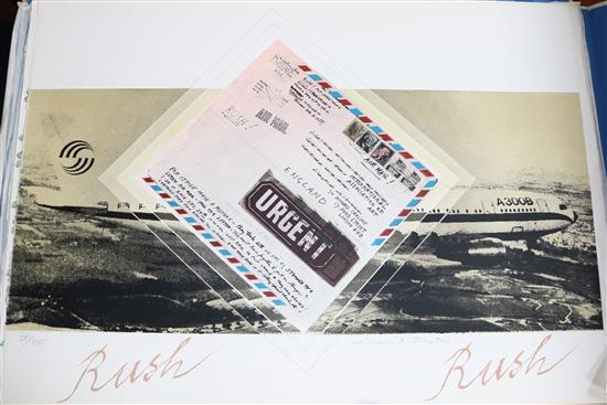 Portfolio of Prints by British Artists 1975 Sandra Blow, Terry Frost, Victor Pasmore, John Piper, 27 x 19in.